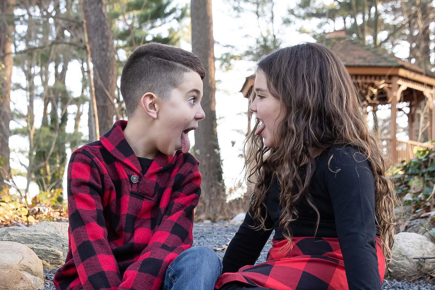 Clark Botanic Gardens Family Park session in Albertson, NY - Vincent & Sofia