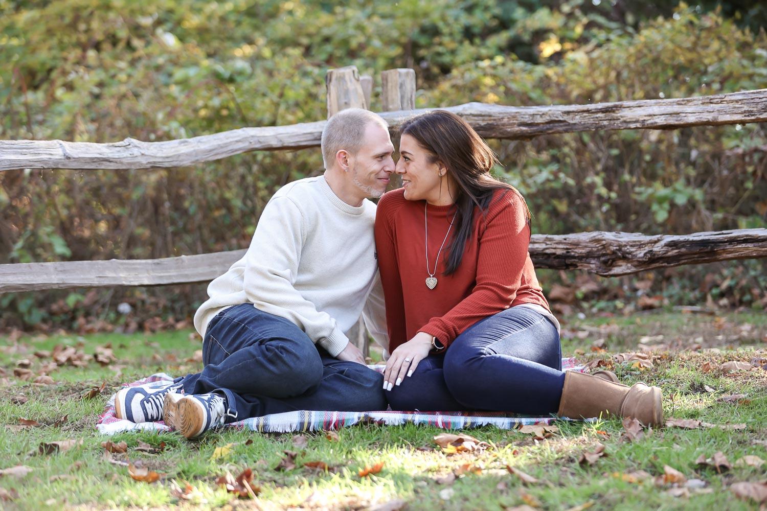 Frank Meville Memorial Foundation Engagement Session in East Setauket, NY - Nicole & Adam